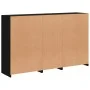 Aparador con luces LED negro 162x37x100 cm by , Sideboards - Ref: Foro24-3209143, Price: 235,74 €, Discount: %