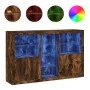 Sideboard mit LED-Lichtern in rauchiger Eiche 162x37x100 cm. von , Sideboards - Ref: Foro24-3209174, Preis: 260,54 €, Rabatt: %