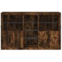 Aparador con luces LED roble ahumado 162x37x100 cm by , Sideboards - Ref: Foro24-3209174, Price: 269,42 €, Discount: %