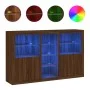 Sideboard mit LED-Lichtern in Eichenbraun 162x37x100 cm von , Sideboards - Ref: Foro24-3209176, Preis: 239,91 €, Rabatt: %