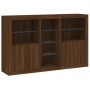 Sideboard mit LED-Lichtern in Eichenbraun 162x37x100 cm von , Sideboards - Ref: Foro24-3209176, Preis: 246,04 €, Rabatt: %