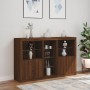 Sideboard mit LED-Lichtern in Eichenbraun 162x37x100 cm von , Sideboards - Ref: Foro24-3209176, Preis: 246,04 €, Rabatt: %