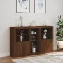 Sideboard mit LED-Lichtern in Eichenbraun 162x37x100 cm von , Sideboards - Ref: Foro24-3209176, Preis: 239,91 €, Rabatt: %