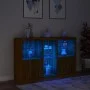Sideboard mit LED-Lichtern in Eichenbraun 162x37x100 cm von , Sideboards - Ref: Foro24-3209176, Preis: 239,91 €, Rabatt: %