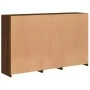 Aparador con luces LED roble marrón 162x37x100 cm by , Sideboards - Ref: Foro24-3209176, Price: 239,91 €, Discount: %