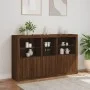 Aparador con luces LED roble marrón 162x37x100 cm by , Sideboards - Ref: Foro24-3209148, Price: 252,76 €, Discount: %