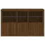 Aparador con luces LED roble marrón 162x37x100 cm by , Sideboards - Ref: Foro24-3209148, Price: 252,76 €, Discount: %
