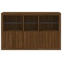 Aparador con luces LED roble marrón 162x37x100 cm by , Sideboards - Ref: Foro24-3209148, Price: 260,16 €, Discount: %