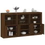 Sideboard mit LED-Lichtern in Eichenbraun 181,5x37x100 cm von , Sideboards - Ref: Foro24-3209155, Preis: 262,27 €, Rabatt: %