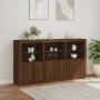 Sideboard mit LED-Lichtern in Eichenbraun 181,5x37x100 cm von , Sideboards - Ref: Foro24-3209155, Preis: 262,27 €, Rabatt: %