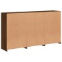 Aparador con luces LED roble marrón 181,5x37x100 cm by , Sideboards - Ref: Foro24-3209155, Price: 270,37 €, Discount: %