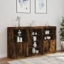 Sideboard mit LED-Lichtern in rauchiger Eiche 181,5x37x100 cm von , Sideboards - Ref: Foro24-3209181, Preis: 266,18 €, Rabatt: %