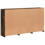 Aparador con luces LED roble ahumado 181,5x37x100 cm by , Sideboards - Ref: Foro24-3209181, Price: 274,27 €, Discount: %