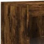 Aparador con luces LED roble ahumado 181,5x37x100 cm by , Sideboards - Ref: Foro24-3209181, Price: 266,18 €, Discount: %