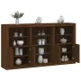 Sideboard mit LED-Lichtern in Eichenbraun 181,5x37x100 cm von , Sideboards - Ref: Foro24-3209183, Preis: 247,52 €, Rabatt: %
