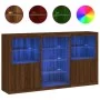 Sideboard mit LED-Lichtern in Eichenbraun 181,5x37x100 cm von , Sideboards - Ref: Foro24-3209183, Preis: 247,52 €, Rabatt: %