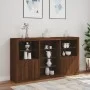 Sideboard mit LED-Lichtern in Eichenbraun 181,5x37x100 cm von , Sideboards - Ref: Foro24-3209183, Preis: 247,52 €, Rabatt: %