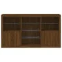 Sideboard mit LED-Lichtern in Eichenbraun 181,5x37x100 cm von , Sideboards - Ref: Foro24-3209183, Preis: 247,52 €, Rabatt: %