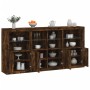 Sideboard mit LED-Lichtern in rauchiger Eiche 202x37x100 cm. von , Sideboards - Ref: Foro24-3209160, Preis: 324,89 €, Rabatt: %