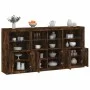 Sideboard mit LED-Lichtern in rauchiger Eiche 202x37x100 cm. von , Sideboards - Ref: Foro24-3209160, Preis: 315,18 €, Rabatt: %