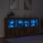 Sideboard mit LED-Lichtern in rauchiger Eiche 202x37x100 cm. von , Sideboards - Ref: Foro24-3209160, Preis: 315,18 €, Rabatt: %