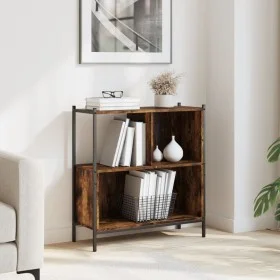 Regal aus geräucherter Eichen-Ingenieurholz 72x28x77,5 cm von , Bücherregale und Regale - Ref: Foro24-838880, Preis: 49,99 €,...