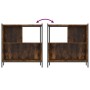 Regal aus geräucherter Eichen-Ingenieurholz 72x28x77,5 cm von , Bücherregale und Regale - Ref: Foro24-838880, Preis: 50,61 €,...