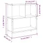 Regal aus geräucherter Eichen-Ingenieurholz 72x28x77,5 cm von , Bücherregale und Regale - Ref: Foro24-838880, Preis: 49,99 €,...