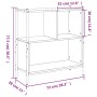 Regal aus geräucherter Eichen-Ingenieurholz 72x28x77,5 cm von , Bücherregale und Regale - Ref: Foro24-838880, Preis: 50,61 €,...