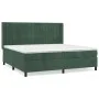 Box spring bed with dark green velvet mattress 200x200 cm by , Beds and slatted bases - Ref: Foro24-3132822, Price: 719,84 €,...