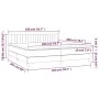 Box spring bed with mattress and LED dark green velvet 200x200cm by , Beds and slatted bases - Ref: Foro24-3134546, Price: 62...