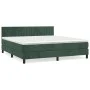 Box spring bed with dark green velvet mattress 180x200 cm by , Beds and slatted bases - Ref: Foro24-3141440, Price: 544,98 €,...