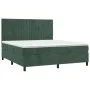 Boxspringbett mit dunkelgrüner Samtmatratze 160x200 cm von , Betten und Lattenroste - Ref: Foro24-3143154, Preis: 573,61 €, R...
