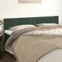 Headboards 2 units of dark green velvet 90x5x78/88 cm by , Headboards and footboards - Ref: Foro24-346281, Price: 68,76 €, Di...
