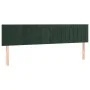Kopfteile 2 Einheiten aus dunkelgrünem Samt 100x5x78/88 cm von , Kopf- und Fußteile - Ref: Foro24-346295, Preis: 71,79 €, Rab...