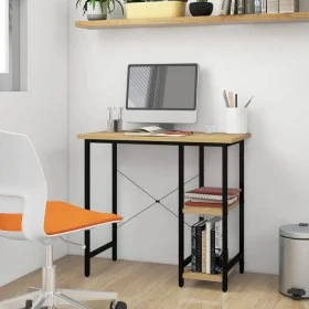 MDF computer desk metal black oak 80x40x72 cm by , Desks - Ref: Foro24-20557, Price: 67,22 €, Discount: %