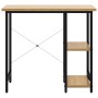 Escritorio para ordenador MDF metal negro roble 80x40x72 cm | Foro24.es | Tu tienda online para hogar, jardín y más Foro24.es
