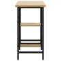 MDF-Computertisch aus Metall, schwarze Eiche, 80 x 40 x 72 cm von , Schreibtische - Ref: Foro24-20557, Preis: 67,22 €, Rabatt: %
