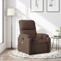 Sillón reclinable de masaje tela de microfibra marrón by , Armchairs - Ref: Foro24-373455, Price: 233,26 €, Discount: %
