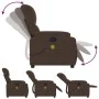 Massage-Fernsehsessel aus braunem Mikrofaserstoff von , Sessel - Ref: Foro24-373455, Preis: 233,26 €, Rabatt: %