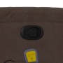 Massage-Fernsehsessel aus braunem Mikrofaserstoff von , Sessel - Ref: Foro24-373455, Preis: 239,45 €, Rabatt: %