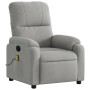 Lehnsessel mit Massagefunktion aus hellgrauem Mikrofaserstoff. von , Sessel - Ref: Foro24-373457, Preis: 255,79 €, Rabatt: %