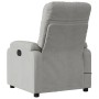 Lehnsessel mit Massagefunktion aus hellgrauem Mikrofaserstoff. von , Sessel - Ref: Foro24-373457, Preis: 255,79 €, Rabatt: %