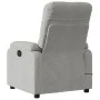 Lehnsessel mit Massagefunktion aus hellgrauem Mikrofaserstoff. von , Sessel - Ref: Foro24-373457, Preis: 230,89 €, Rabatt: %
