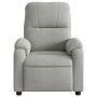 Lehnsessel mit Massagefunktion aus hellgrauem Mikrofaserstoff. von , Sessel - Ref: Foro24-373457, Preis: 255,79 €, Rabatt: %