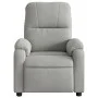 Lehnsessel mit Massagefunktion aus hellgrauem Mikrofaserstoff. von , Sessel - Ref: Foro24-373457, Preis: 230,89 €, Rabatt: %