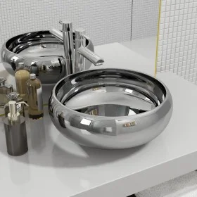 Lavabo 40x15 cm cerámica plateado de vidaXL, Lavabos - Ref: Foro24-143497, Precio: 78,71 €, Descuento: %