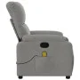 Lehnsessel mit Massagefunktion aus hellgrauem Mikrofaserstoff. von , Sessel - Ref: Foro24-373457, Preis: 230,89 €, Rabatt: %