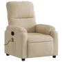 Massage-Fernsehsessel aus cremefarbener Mikrofaser von , Sessel - Ref: Foro24-373460, Preis: 250,47 €, Rabatt: %