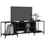 Mueble de TV de madera de ingeniería negro 153x37x50 cm by , TV Furniture - Ref: Foro24-837602, Price: 65,12 €, Discount: %